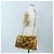Bolsa de Ombro PRADA Pele 2way Yellow Gold Auth 205953M Dourado Amarelo - vista 36