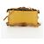 Bolsa de Ombro PRADA Pele 2way Yellow Gold Auth 205953M Dourado Amarelo - vista 5