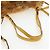 Bolsa de Ombro PRADA Pele 2way Yellow Gold Auth 205953M Dourado Amarelo - vista 7