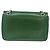 Saffiano Borsa a Tracolla con Catena PRADA Pelle Safiano Verde Argento Auth 207634V - vista 2