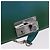 Saffiano Borsa a Tracolla con Catena PRADA Pelle Safiano Verde Argento Auth 207634V - vista 24