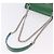Saffiano Borsa a Tracolla con Catena PRADA Pelle Safiano Verde Argento Auth 207634V - vista 6