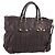Borsa a mano raccolta PRADA in pelle 2way Dark Brown Gold Auth BA16047A D'oro Marrone scuro