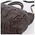 Borsa a mano raccolta PRADA in pelle 2way Dark Brown Gold Auth BA16047A D'oro Marrone scuro - vista 16