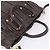 Borsa a mano raccolta PRADA in pelle 2way Dark Brown Gold Auth BA16047A D'oro Marrone scuro - vista 6