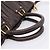 Borsa a mano raccolta PRADA in pelle 2way Dark Brown Gold Auth BA16047A D'oro Marrone scuro - vista 7