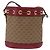 Bolsa de Ombro GUCCI Micro GG Supreme Fujiko-Pro PVC Bege Dourado 647801 Auth LN214M - vista 2