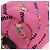 Beauty Case Miu Miu Nylon Pink Gold Auth 206346M Rosa D'oro - vista 7