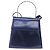 Borsa Salvatore Ferragamo Gancini Pelle verniciata 2way Navy Silver Auth 206330A Argento Blu navy - vista 13