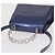 Borsa Salvatore Ferragamo Gancini Pelle verniciata 2way Navy Silver Auth 206330A Argento Blu navy - vista 7
