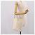 Céline CELINE Vertical Cabas Tote Bag Leder 2way Weiß Gold Auth 205444 Golden - Ansicht 28