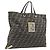 Borsa Tote FENDI Zucca Canvas Marrone Tono Oro Auth 206681