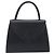 Autre Marque Bolsa de mão Saint Laurent em couro preto e dourado Auth 205065A - vista 13