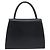 Autre Marque Bolsa de mão Saint Laurent em couro preto e dourado Auth 205065A - vista 2