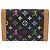 LOUIS VUITTON Monogram Multicolor Porte Monnaie Pla Black M92656 LV Auth 206901 - view 2