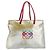 Saco Tote LOEWE Nylon Silver Gold Auth 206014 Prata Dourado - vista 13
