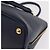 Saffiano Sac à main PRADA cuir Safiano Navy Gold Auth 202507A Doré Bleu Marine - vue 17
