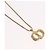 Collana Christian Dior Metal Gold Tone Auth ka6499 - vista 3