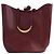 Bottega Veneta Cabas Grand double clam bucket bag bordeaux