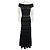 Vestido maxi de punto estampado en negro / blanco Alexander McQueen