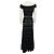 Vestido maxi de punto estampado en negro / blanco Alexander McQueen - vista 3