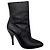 Botines de tacón de aguja en cuero negro Gucci / Botas cortas - vista 2