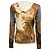 Etro Beige / Grey Multi Paisley Patterned Long Sleeved V-Neck Silk and Cashmere Knit Pullover Sweater Multicor