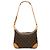 Bolso de hombro Louis Vuitton Monogram Boulogne 30 Marrón Castaño