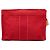 Pouch Hermès Toile Deauville rosso