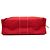 Pouch Hermès Toile Deauville rosso - vista 3