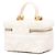 Chanel Mini CC gesteppte Caviar Chain Zip Around Vanity Case Satchel in Weiß - Ansicht 2