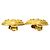 Gold Chanel vergoldete Logo runde Clip-On Ohrringe Golden - Ansicht 5