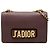 Autre Marque J'Adior Schultertasche aus rotem Kalbsleder, Medium, mit Kette