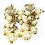 Orecchini costume Chanel CC placcati oro con nappe di perle sintetiche e chiusura a pressione D'oro - vista 2