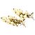 Orecchini costume Chanel CC placcati oro con nappe di perle sintetiche e chiusura a pressione D'oro - vista 6