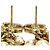 Orecchini costume Chanel CC placcati oro con nappe di perle sintetiche e chiusura a pressione D'oro - vista 8