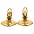Orecchini a clip quadrati placcati oro Chanel CC Gold D'oro - vista 5