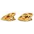 Orecchini a clip quadrati placcati oro Chanel CC Gold D'oro - vista 6