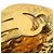 Orecchini a clip quadrati placcati oro Chanel CC Gold D'oro - vista 9