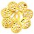 Gold Chanel CC vergoldete Blumenbrosche Golden - Ansicht 4