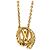 Collar LV Angel Louis Vuitton chapado en oro Dorado - vista 3