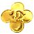 Chanel CC vergoldete Blumenbrosche Golden