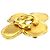Chanel CC vergoldete Blumenbrosche Golden - Ansicht 5