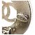 Silberne Chanel CC runde Clip-On-Ohrringe aus Messing - Ansicht 12
