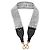 Dior Gurt aus besticktem Toile de Jouy Canvas in Grau