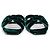 Autre Marque Saint Laurent, sandalo mule in velluto verde smeraldo - vista 3