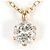 Autre Marque Halskette aus 18K Roségold mit Diamant Golden