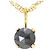 Autre Marque Collana in oro giallo 18K con diamante nero D'oro