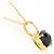 Autre Marque Collar de oro amarillo 18K con diamante negro Dorado - vista 2