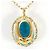 Autre Marque 18K Yellow Gold Necklace with Turquoise Golden - view 3
